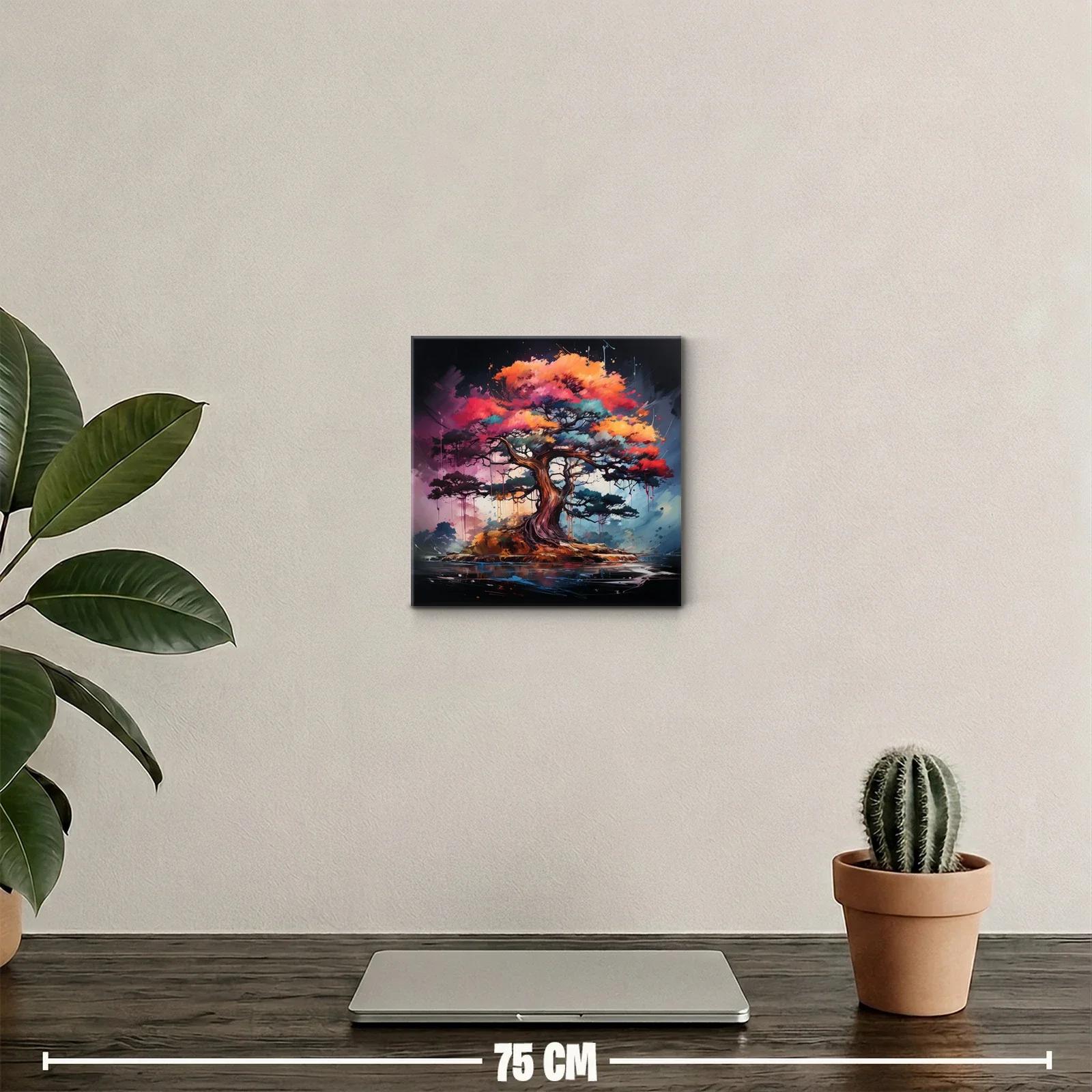 Árbol lleno de vida con tonos vibrantes y detalle dinámico — miniatura 2