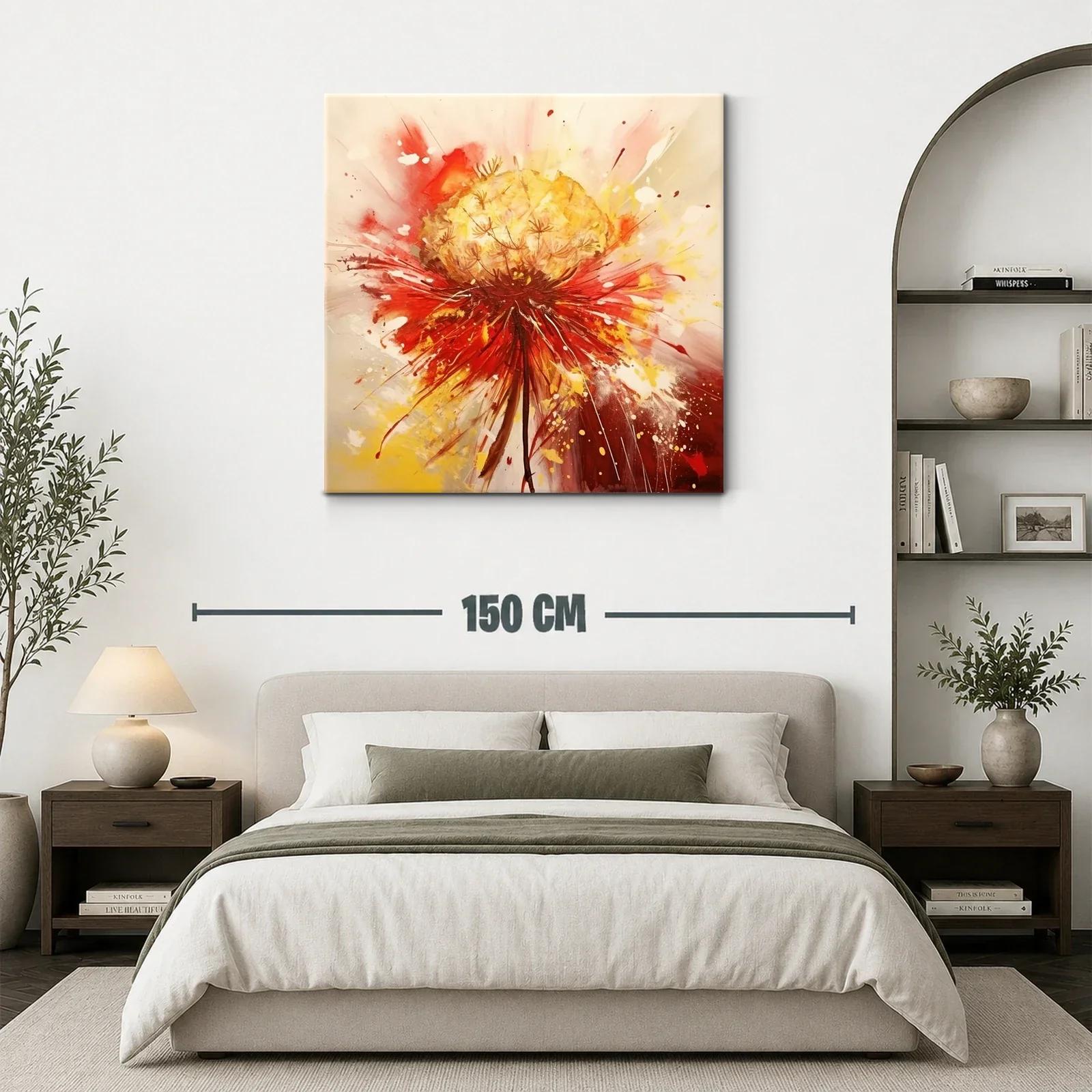 Exuberante explosión floral en tonos cálidos y vibrantes — miniatura 3