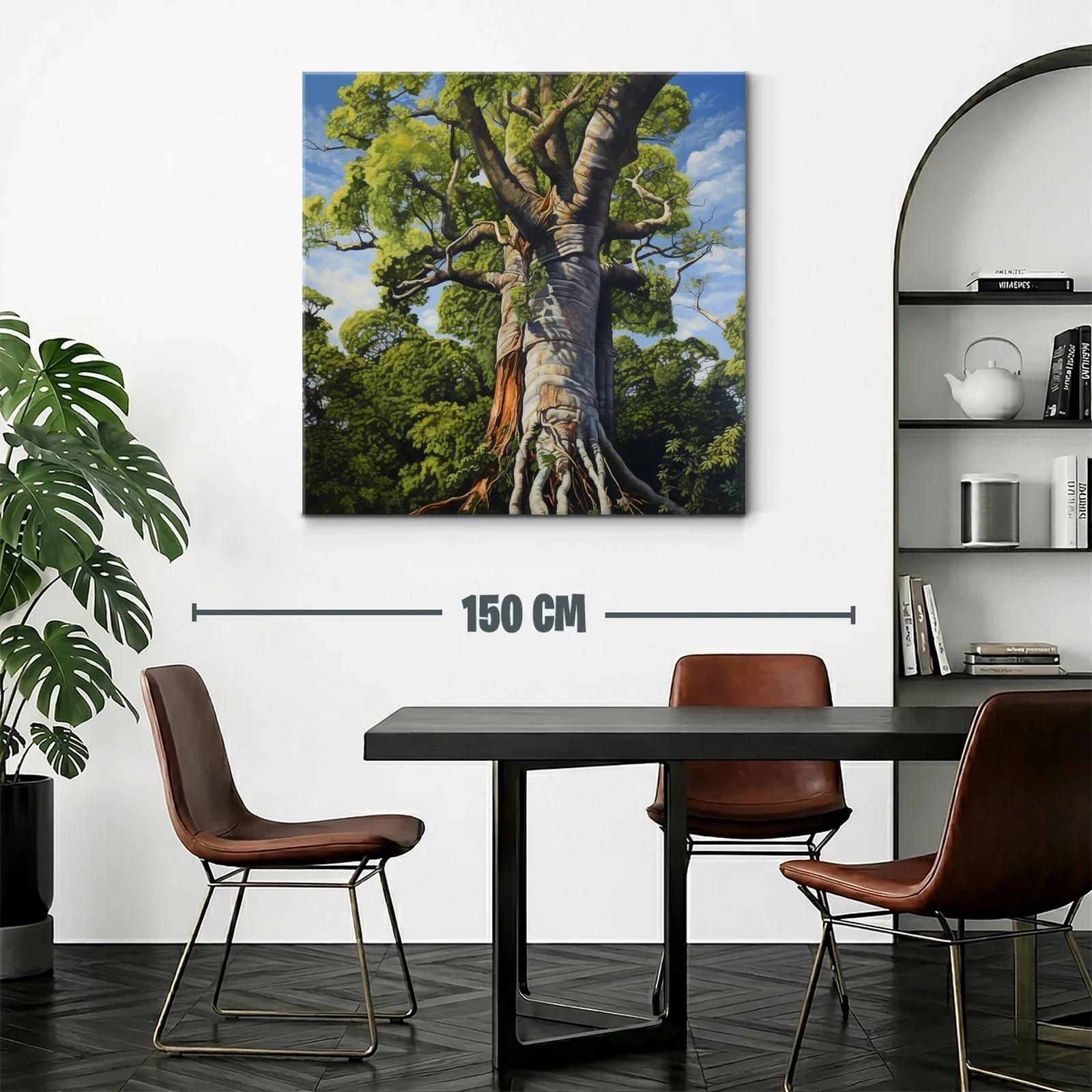 Impresionante árbol gigante en vibrantes tonos verdes y azules — miniatura 2