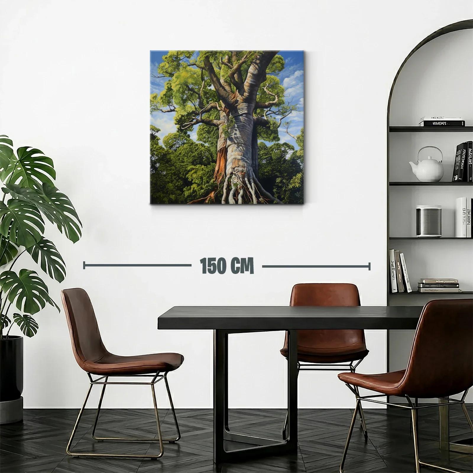 Impresionante árbol gigante en vibrantes tonos verdes y azules — miniatura 2