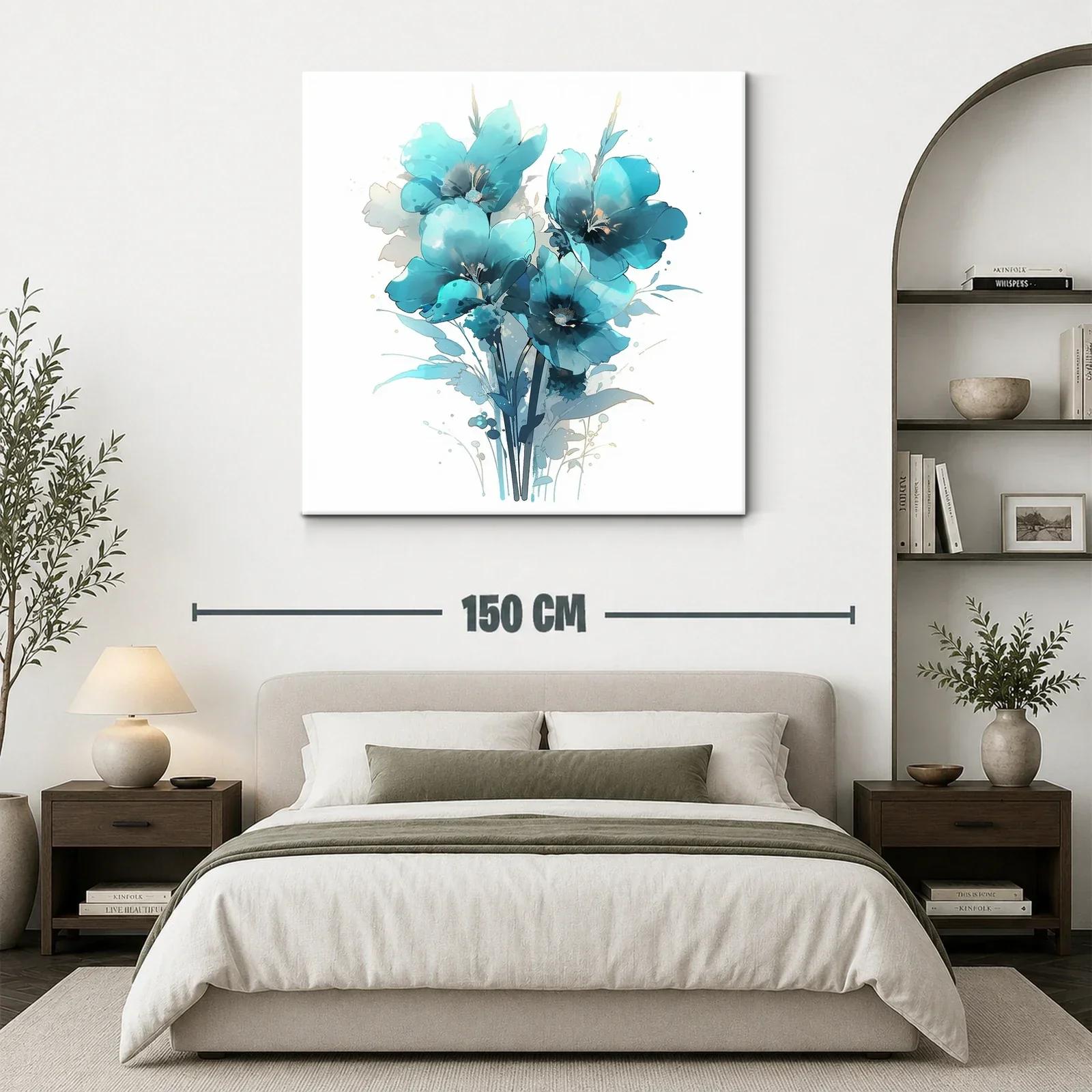 Ramo de flores azules con estilo delicado y moderno — miniatura 3