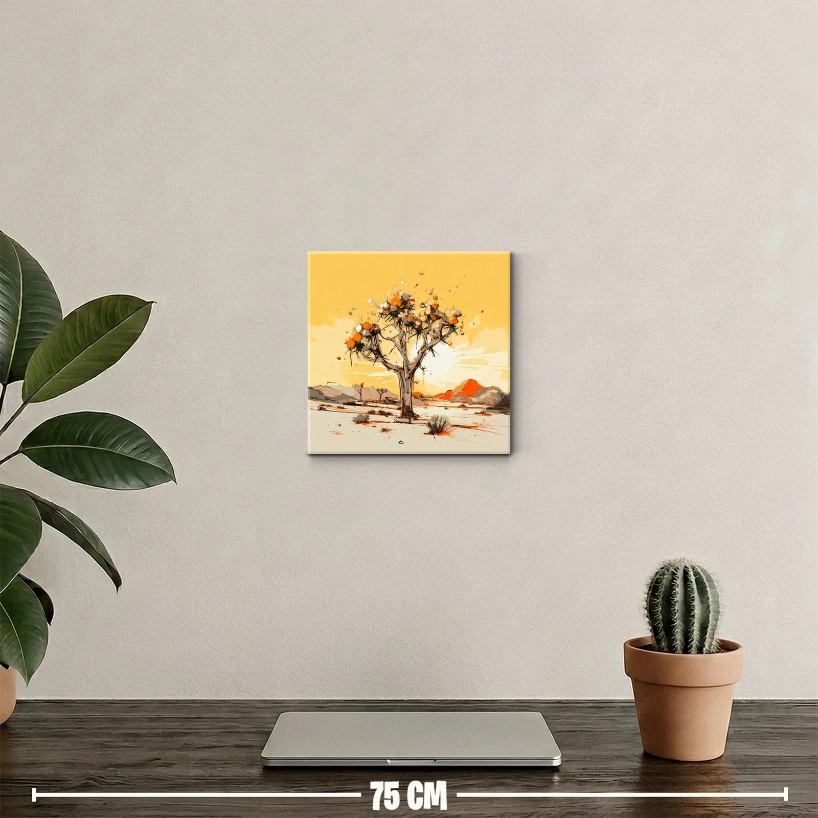 Cuadro Árbol en Paisaje Desértico con Tonos Cálidos — miniatura 2