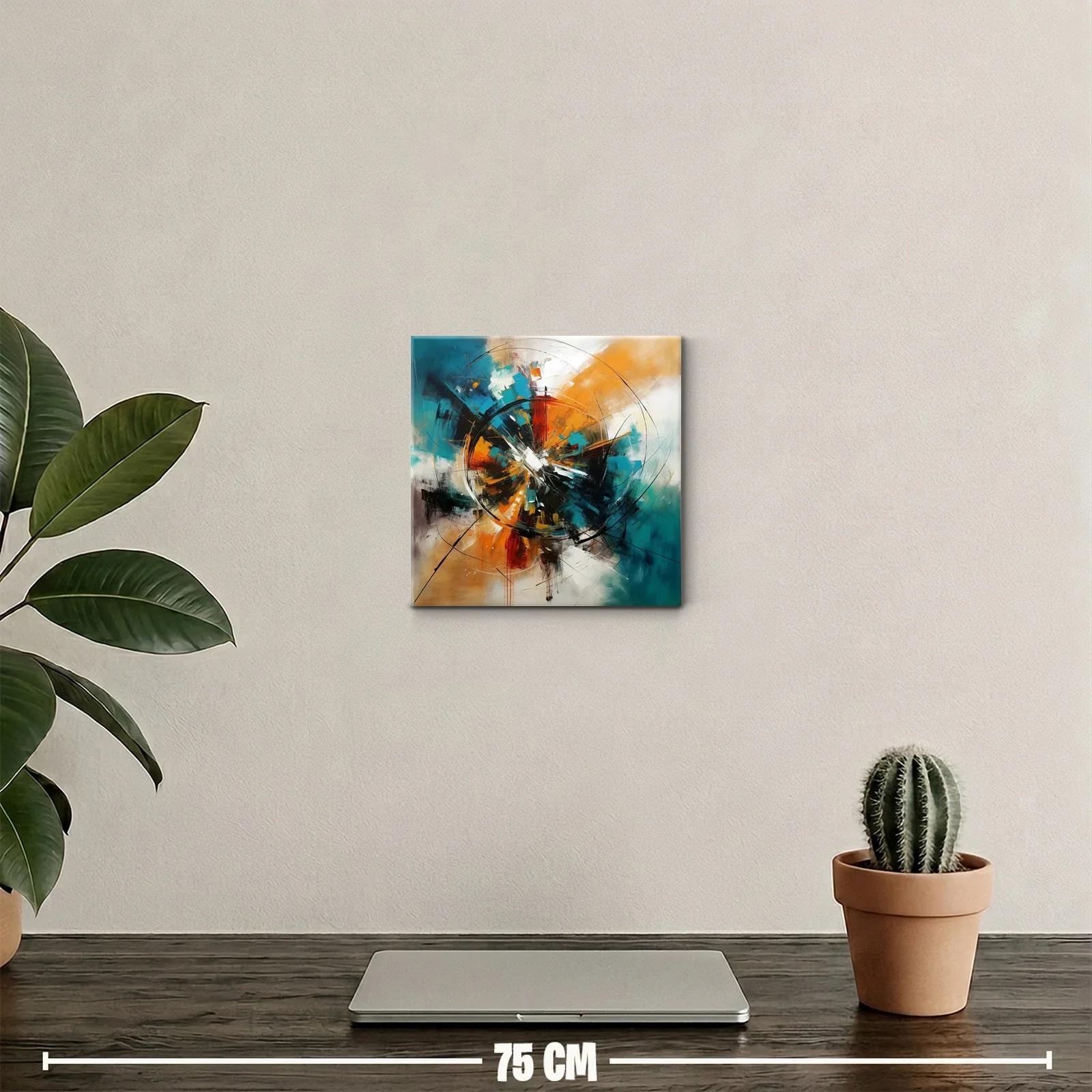 Cuadro Abstracto con Explosión de Colores Vibrantes — miniatura 2