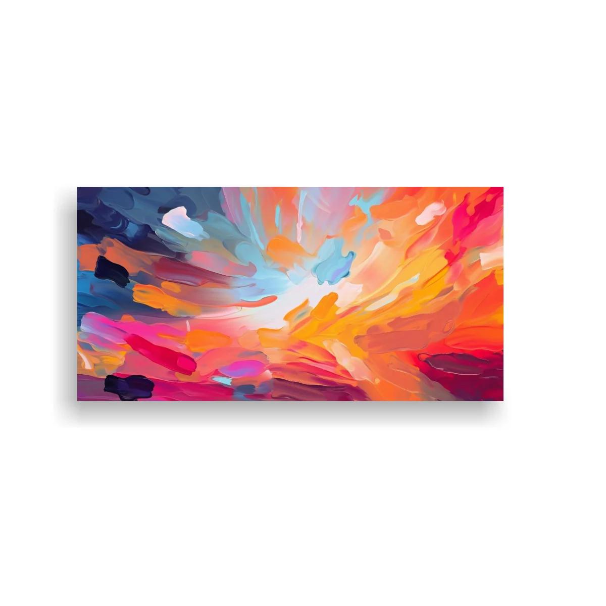 Cuadro remolino de color con apertura luminosa — imagen principal
