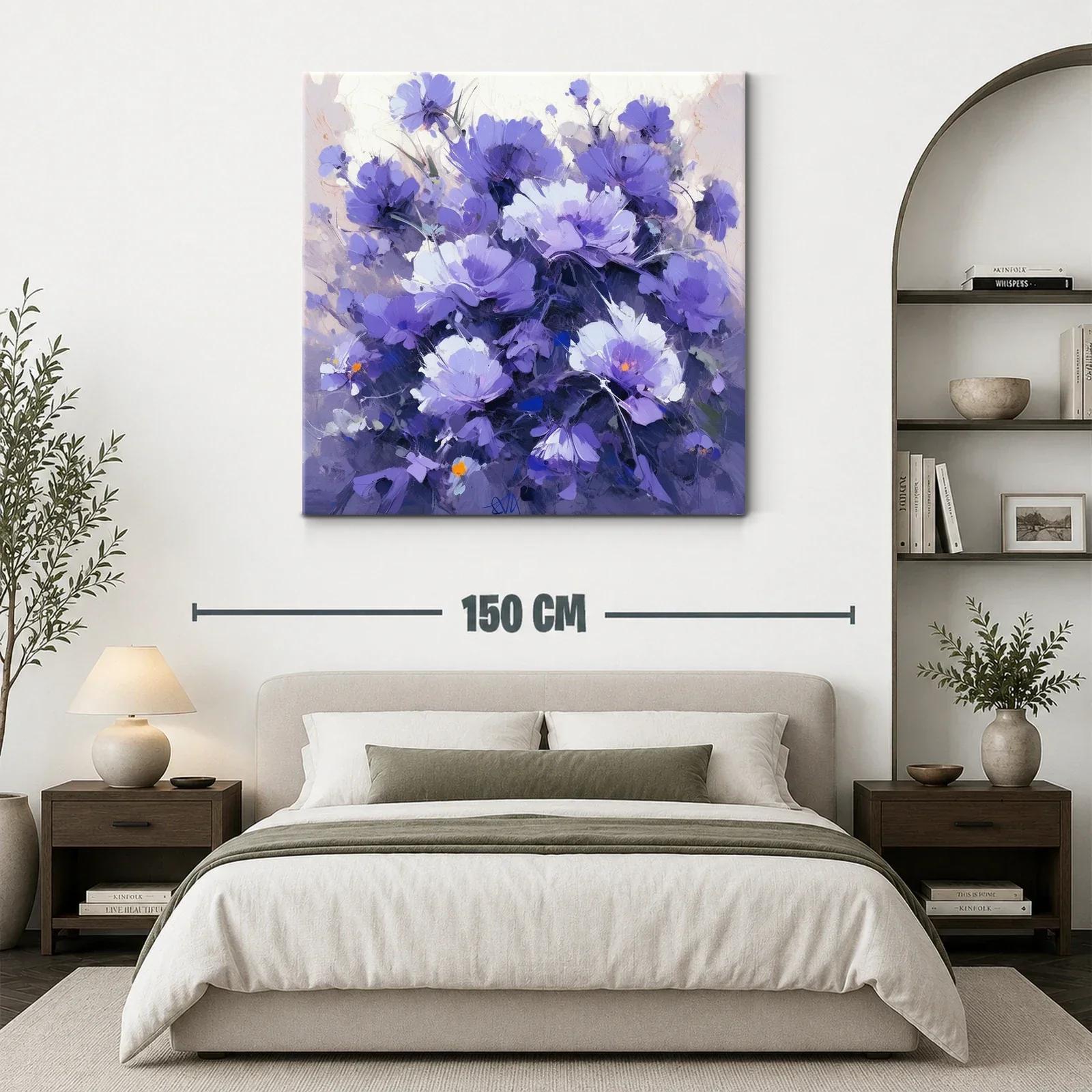 Bello ramo de flores en tonos violetas y lilas — miniatura 3