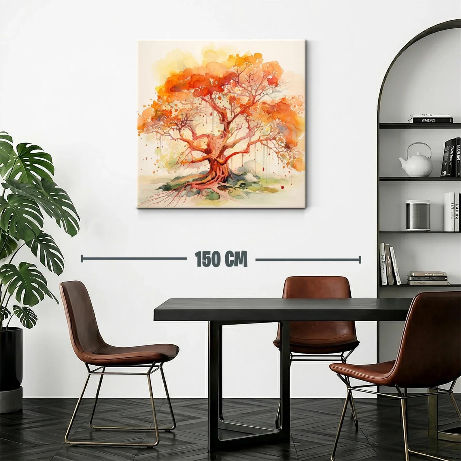 Árbol en tonos cálidos que irradian energía y vida — miniatura 2